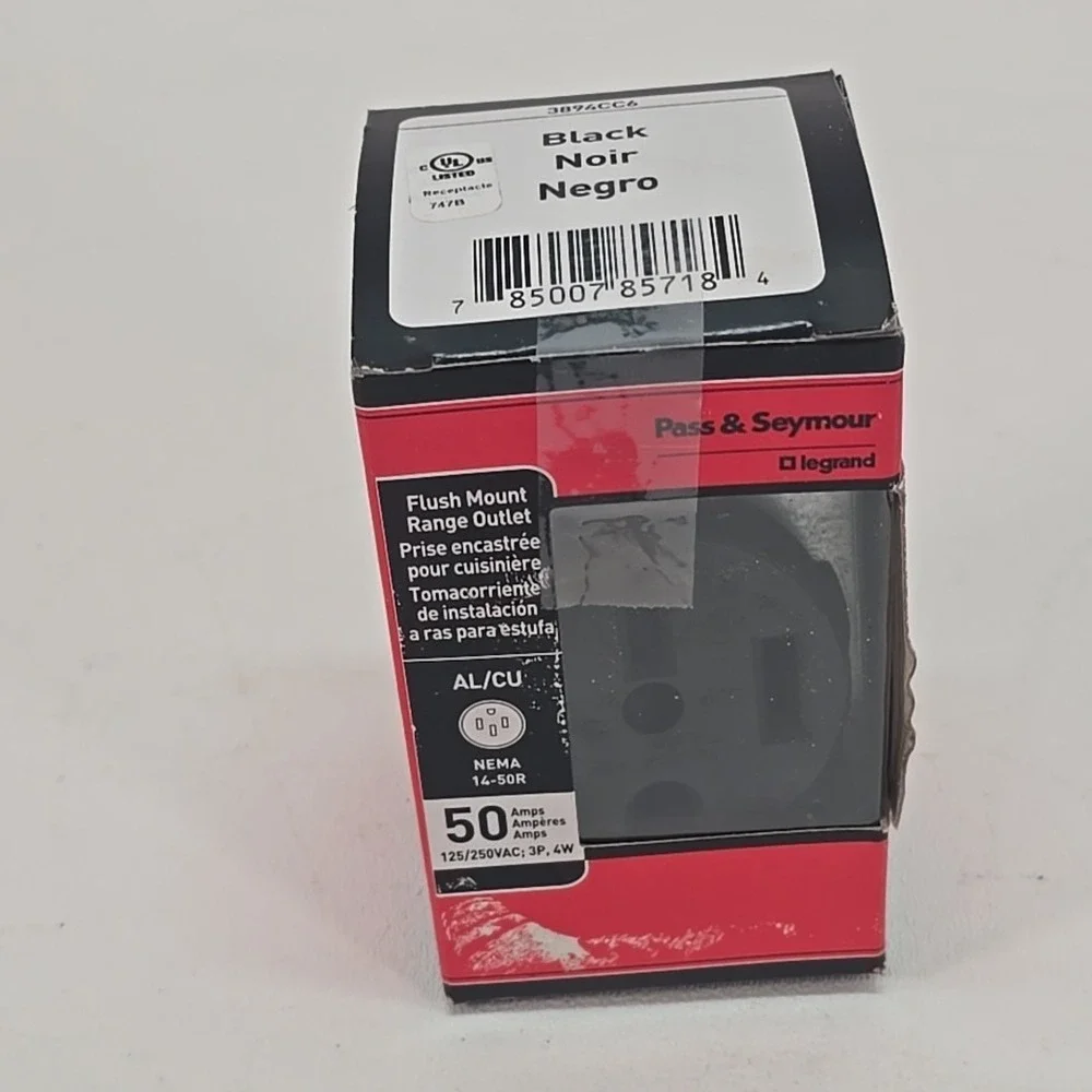 Legrand/Leviton 50-Amp Range Stove Outlet Flush Outlet 125v/250v‎